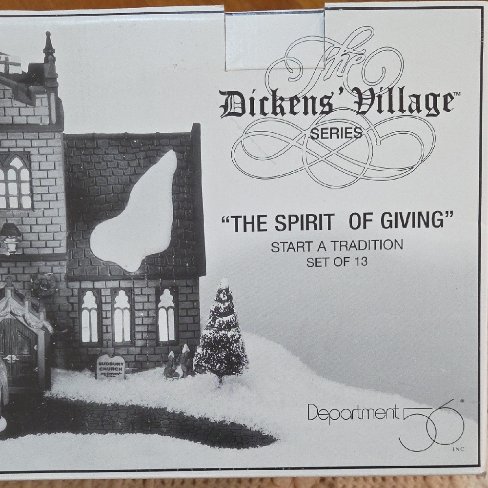 Department 56 Dickens Village Series The Spirit Of Giving Set Of 13